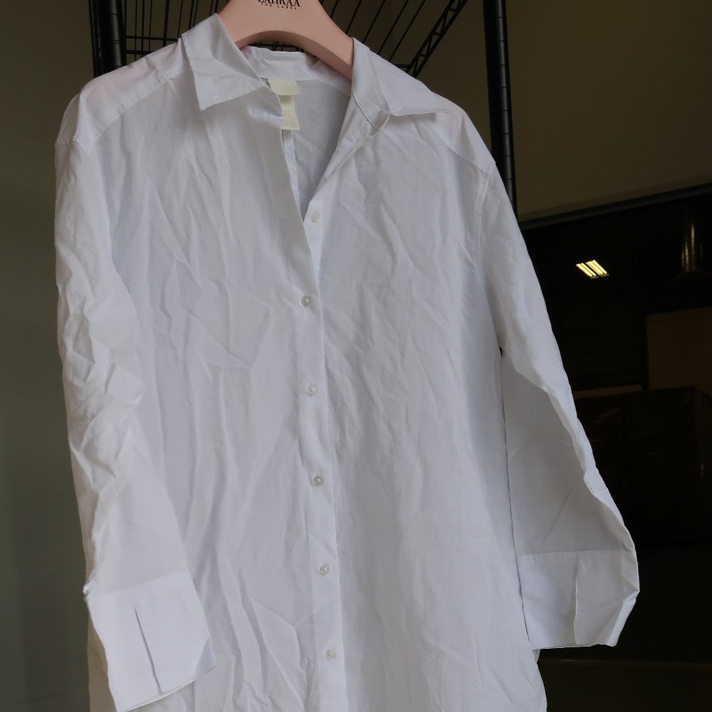 WHITE OVERSIZED MIDI DRESS/BLOUSE